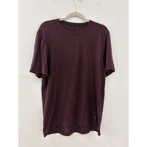 On Cloud Running Men's Maroon Short Sleeve Active T-Shirt Size Medium Active - Picture 1 of 6